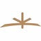 Ekena Millwork Alberta Smooth Timber Gable Bracket, Western Red Cedar, 96"W x 24"H x 1 1/2"D x 3 1/2"F, 6/12 Pitch GBW096X24X0204ALB00SWR - alternate 4
